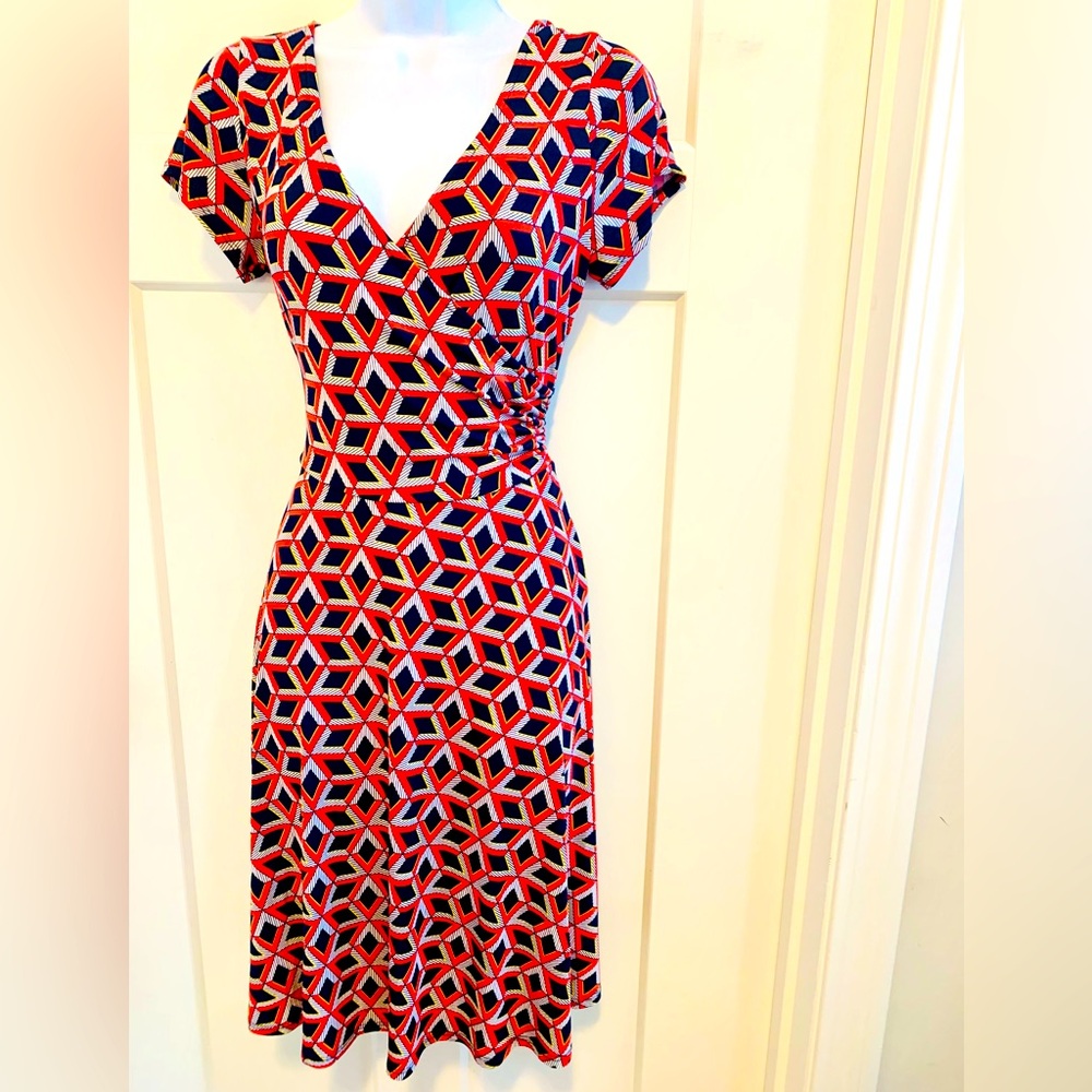 Kaleigh front wrap dress, super sexy/flattering, soft stretchy material, A frame